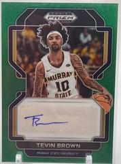 Tevin Brown [Green] #DP-TBR Basketball Cards 2022 Panini Prizm Draft Picks Autographs Prices
