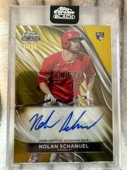 Nolan Schanuel [Gold Refractor Auto] #CBA-NS Baseball Cards 2024 Topps Chrome Black Autograph Prices