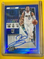 Jalen Brunson White Jersey Autograph Blue #105 Basketball Cards 2018 Panini Contenders Optic Prices