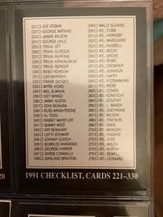 Checklist Cards 221-330 #330 Baseball Cards 1991 Conlon Collection Prices