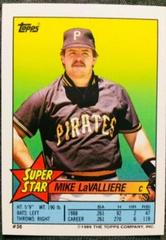 Mike LaValliere Baseball Cards 1989 Topps Stickercards Blank Back Prices