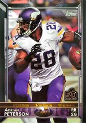 Adrian Peterson [White Jersey] #228 Football Cards 2015 Topps Prices