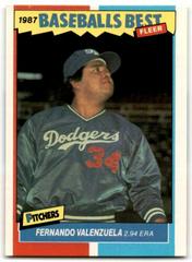 Fernando Valenzuela Baseball Cards 1987 Fleer Baseball's Best Prices