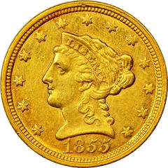 1855 C Coins Liberty Head Quarter Eagle Prices