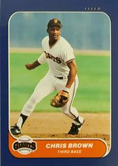 Chris Brown #108 Baseball Cards 1986 Fleer Mini Prices
