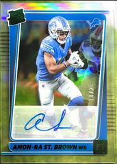 Amon Ra St. Brown [Autograph Green] #84 Football Cards 2021 Panini Clearly Donruss Prices