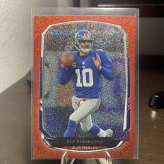 Eli Manning [Silver Ice Red] Football Cards 2013 Bowman Prices