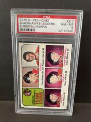 Blackhawks Leaders [S. Mikita, J. Pappin] Hockey Cards 1975 O-Pee-Chee Prices