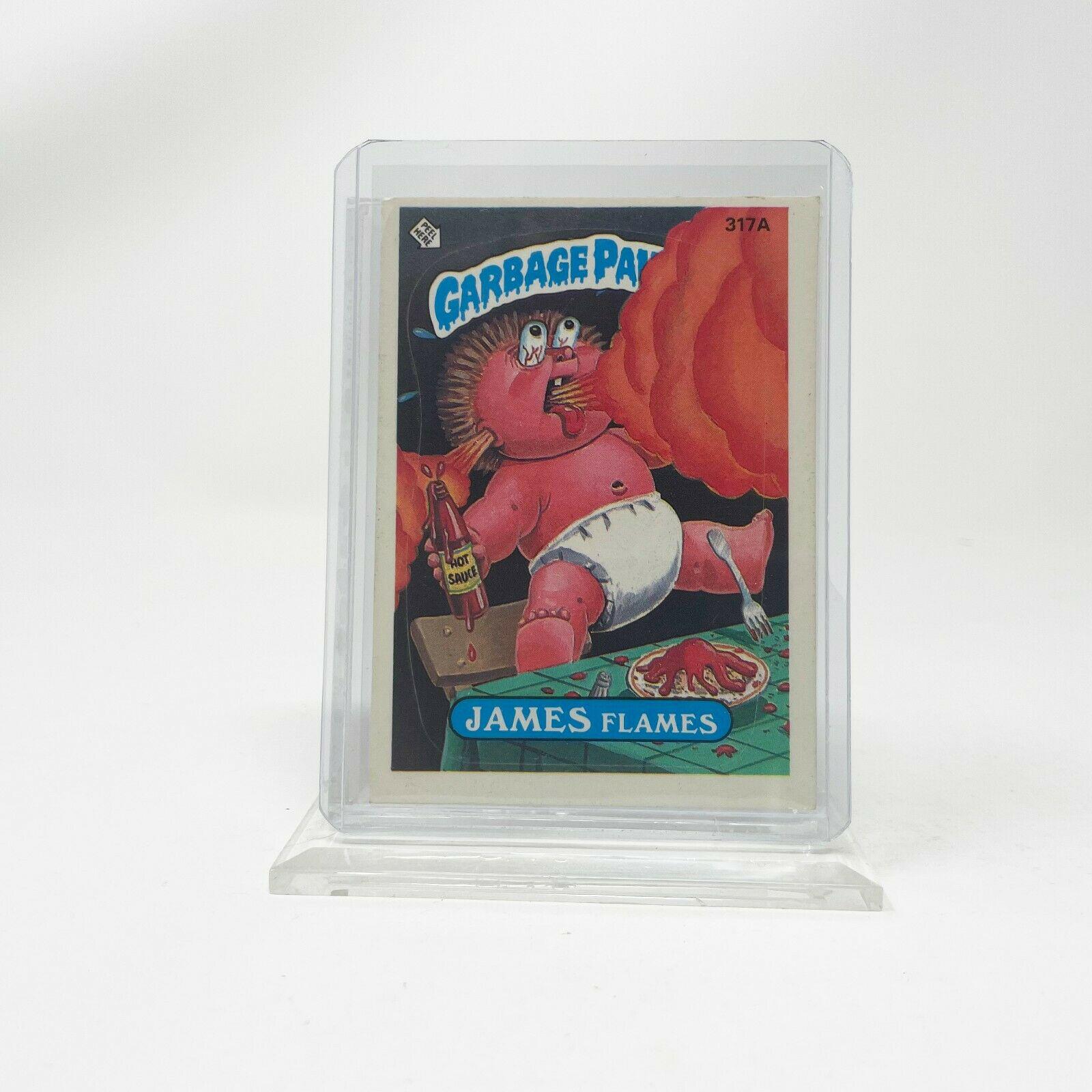 JAMES Flames #317A 1987 Garbage Pail Kids