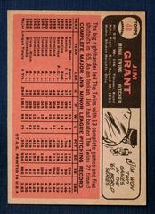 Back | Jim Grant Baseball Cards 1966 Topps