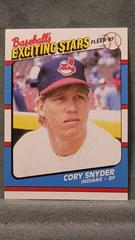 Cory Snyder #40 Baseball Cards 1987 Fleer Exciting Stars Prices
