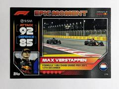 Max Verstappen #279 Racing Cards 2022 Topps Turbo Attax Formula 1 Prices