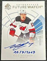 Nico Hischier [Future Watch Autograph Inscription] Hockey Cards 2017 SP Authentic Prices