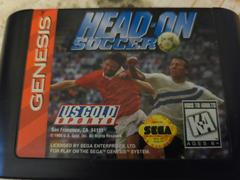 Cartridge (Front) | Head-On Soccer Sega Genesis