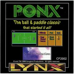Ponx [Homebrew] Atari Lynx Prices