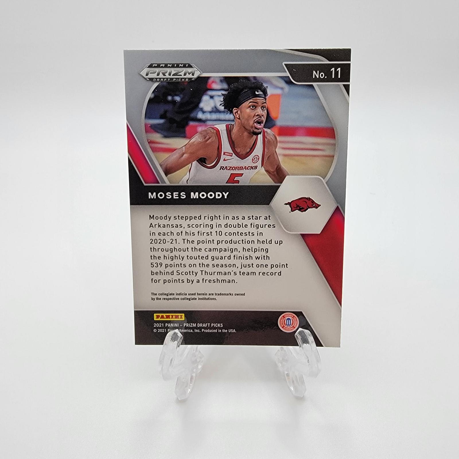 Moses Moody 11 Prices [Rookie] 2021 Panini Prizm Draft Picks