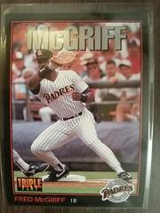 Fred McGriff #95 Baseball Cards 1993 Panini Donruss Triple Play Prices