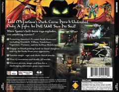 Back Of Case | Spawn The Eternal Playstation