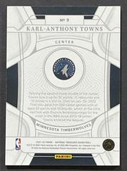 Back | Karl Anthony Towns [Emerald] Basketball Cards 2021 Panini National Treasures