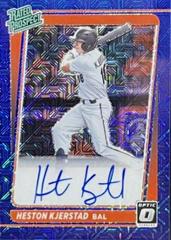 Heston Kjerstad [Blue Mojo] Baseball Cards 2021 Panini Donruss Optic Rated Prospect Signatures Prices