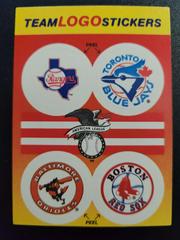 Rangers Blue Jays Orioles Red Sox Stickers | Rangers, Blue Jays, Orioles, Red Sox Baseball Cards 1991 Fleer Team Logo Stickers Top 10