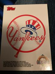 New York Yankees Baseball Cards 2001 Topps Opening Day Team Logo Stickers Prices