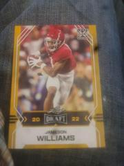 Jameson Williams [Gold] Football Cards 2022 Leaf Draft Prices
