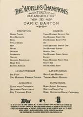 Rear | Darin Barton Baseball Cards 2011 Topps Allen & Ginter