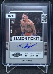 Tom Aspinall Ufc Cards 2022 Panini Chronicles UFC Contenders Optic Rookie Season Ticket Autographs Prices