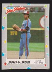 Andres Galarraga Baseball Cards 1988 Fleer Star Stickers Prices