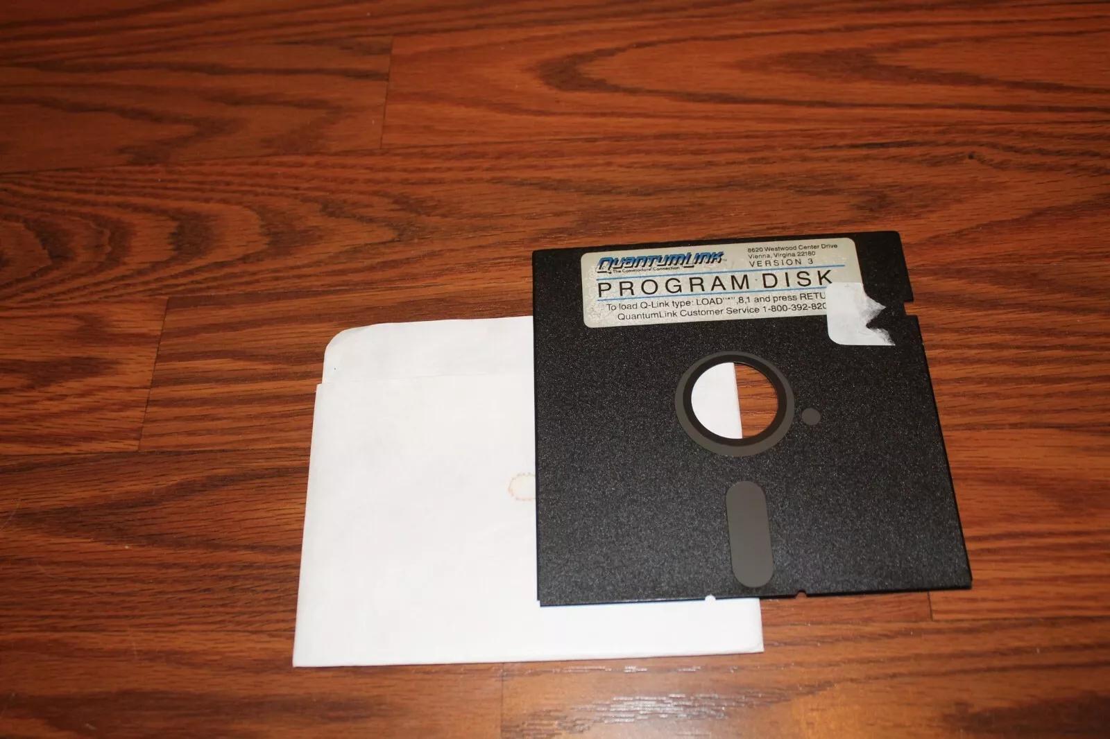 Quantum Link Program Disk Version 3 Commodore 64