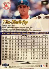 Rear | Tim Naehring Baseball Cards 1998 Ultra