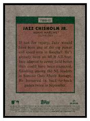 Back | Jazz Chisholm Jr. Baseball Cards 2024 Topps Heritage Baseball Sensation