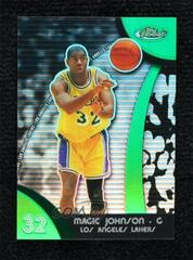 Magic Johnson [Green Refractor] #43 Basketball Cards 2007 Finest Prices