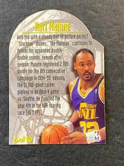Back | Karl Malone Basketball Cards 1995 Metal Maximum