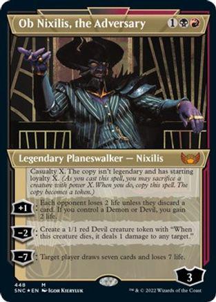 Ob Nixilis, the Adversary [Showcase Foil] #348 Magic Streets of New Capenna