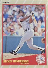Rickey Henderson #22 Baseball Cards 1989 Fleer Superstars Prices
