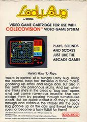 Back Cover | Lady Bug Colecovision