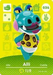 Alli #036 [Animal Crossing Series 1] Amiibo Cards Prices