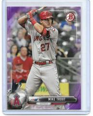 Mike Trout [Blue] #100 Baseball Cards 2017 Bowman Prices