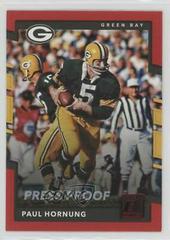Paul Hornung [Red Press Proof] Football Cards 2017 Panini Donruss Prices
