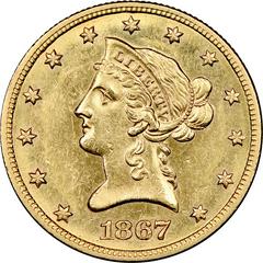 1867 [PROOF] Coins Liberty Head Gold Eagle Prices