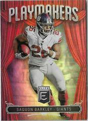 Saquon Barkley Football Cards 2019 Donruss Elite Playmakers Prices