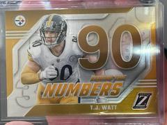 T.J. Watt #27 Football Cards 2023 Panini Zenith Behind the Numbers Prices