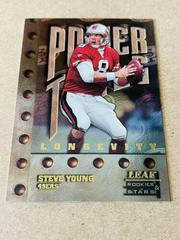 Steve Young [Longevity] #255 Football Cards 1998 Leaf Rookies & Stars Prices
