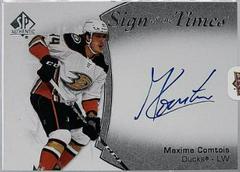 Maxime Comtois #SOTT-CO Hockey Cards 2021 SP Authentic Sign of the Times Autographs Prices