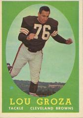 Lou Groza #52 Football Cards 1958 Topps Prices