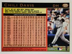 Rear | Chili Davis Baseball Cards 1997 Topps Chrome
