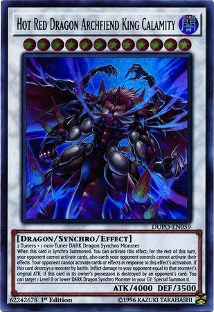 Hot Red Dragon Archfiend King Calamity [1st Edition] DUPO-EN059 YuGiOh Duel Power