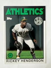Rickey Henderson Baseball Cards 2021 Topps 1986 35th Anniversary Prices